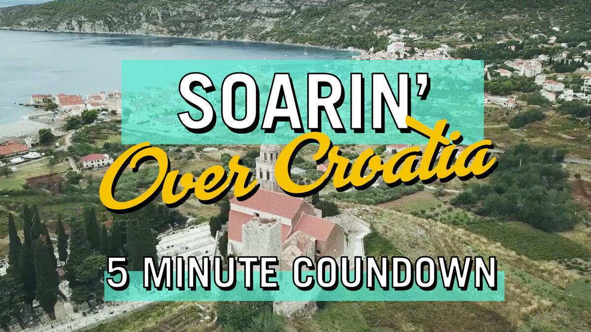 Soaring Over Croatia 5 Minute Countdown Video image number 0